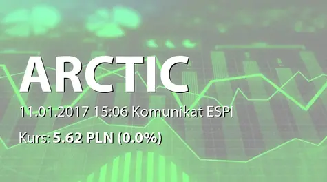 Arctic Paper S.A.: Korekta raportu ESPI 02/2017 (2017-01-11)