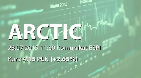 Arctic Paper S.A.: Program poprawy rentowności 2015/ 2016 (2015-07-28)