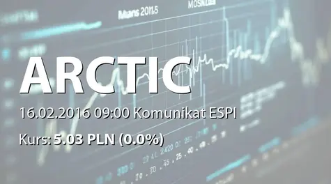 Arctic Paper S.A.: Rejestracja zmian statutu w KRS (2016-02-16)