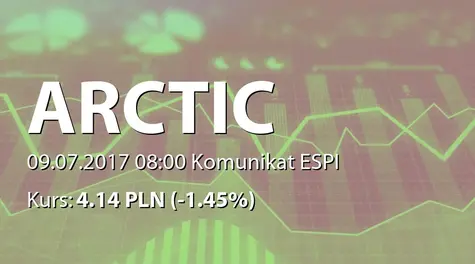 Arctic Paper S.A.: Zestawienie transakcji na akcjach (2017-07-09)
