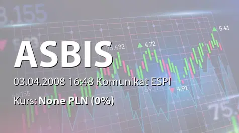 ASBISc Enterprises PLC: Oświadczenie dot. przestrzegania  zasad ładu korporacyjnego  w 2007 roku (2008-04-03)