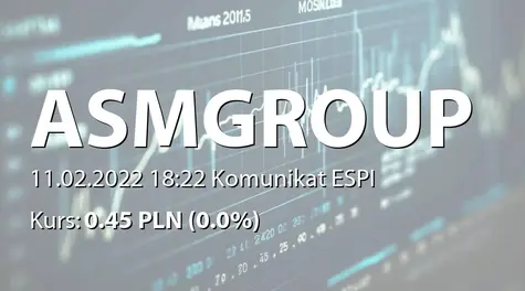 ASM Group S.A.: Korekta raportu ESPI 3/2022 (2022-02-11)