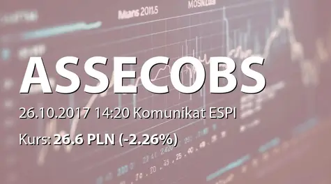 Asseco Business Solutions S.A.: NWZ - podjęte uchwały: połączenie z Macrologic SA (2017-10-26)