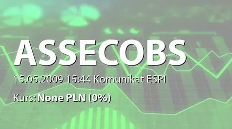 Asseco Business Solutions S.A.: WZA - podjęte uchwały: wypłata dywidendy - 0,42 zł, zmiana statutu (2009-05-15)