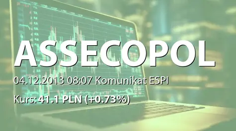 Asseco Poland S.A.: Drugie zawiadomienie akcjonariuszy o zamiarze połączenia z Przedsiębiorstwem Innowacyjno-Wdrożeniowe Postinfo sp. z o.o. (2013-12-04)