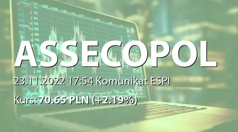 Asseco Poland S.A.: SA-QSr3 2022 (2022-11-23)