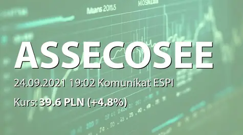 Asseco South Eastern Europe S.A.: Pośrednie zbycie akcji przez Asseco Poland SA (2021-09-24)