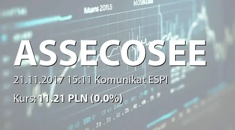 Asseco South Eastern Europe S.A.: Rejestracja zmian statutu w KRS (2017-11-21)