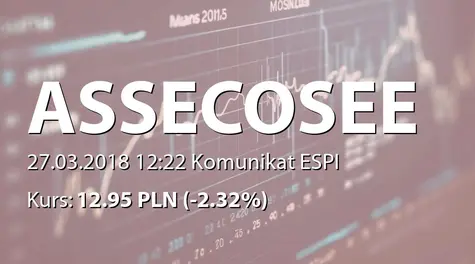 Asseco South Eastern Europe S.A.: Rekomendacja Zarządu ws. wypłaty dywidendy - 0,52 PLN (2018-03-27)