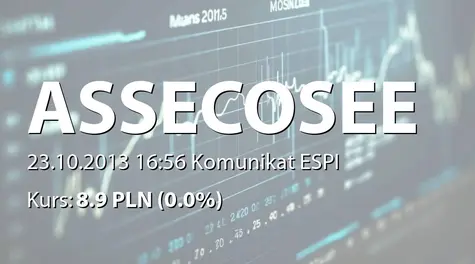 Asseco South Eastern Europe S.A.: Ujawnienie informacji dot. warunkowej umowy zakupu udziałów w EŽ RAČUNALSTVO 2013 d.o.o. (2013-10-23)