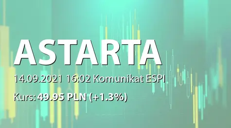 Astarta Holding PLC: Launch of a new investment project (2021-09-14)