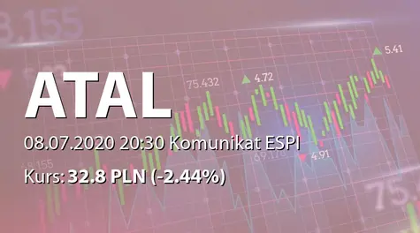 ATAL S.A.: Ilość przekazanych mieszkań i lokali w II kwartale 2020 (2020-07-08)