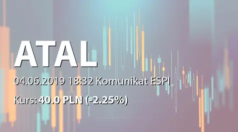 ATAL S.A.: Wprowadzenie obrotu obligacji serii AP (2019-06-04)