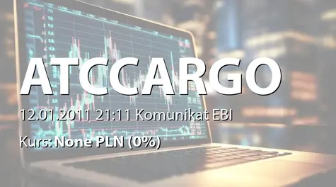 ATC Cargo S.A.: Rejestracja podwyższenia kapitału w KRS (2011-01-12)