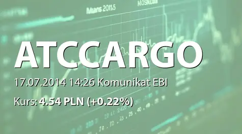 ATC Cargo S.A.: Rejestracja w KDPW akcji serii F (2014-07-17)