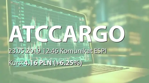 ATC Cargo S.A.: Rekomendacja ZarzÄdu ws. wypłaty dywidendy - 0,24 PLN (2019-05-23)