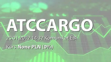 ATC Cargo S.A.: WZA - zwołanie obrad : zgoda na zakup akcji własnych, ubieganie się o dopuszczenie i wprowadzenie akcji serii B, C, D i E do obrotu, uchylenie uchwały nr 4 WZA z 23.12.2010 r.  (2012-01-20)