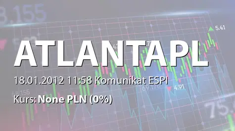 Atlanta Poland S.A.: Terminy przekazywania raportów okresowych w 2012 roku (2012-01-18)