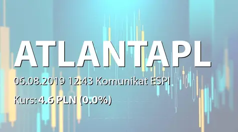Atlanta Poland S.A.: Wstępne wyniki finansowe za rok obrotowy 2018/2019 (2019-08-06)
