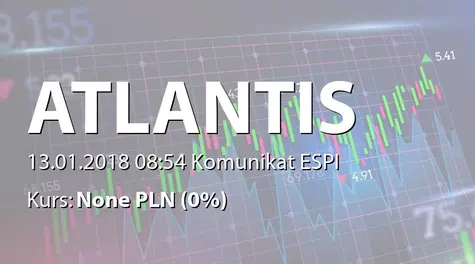 Atlantis SE: Nabycie akcji przez podmiot powiązany (2018-01-13)