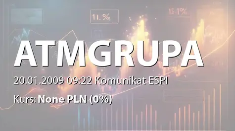 ATM Grupa S.A.: Korekta raportu nr 25/2008 - umowa z Telewizją Polsat SA (2009-01-20)