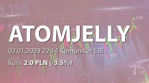 Atomic Jelly S.A.: Terminy przekazywania raportów okresowych w 2023 roku (2023-01-02)