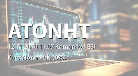 Aton-HT S.A.: Raport miesięczny za październik 2010 roku (2010-11-12)