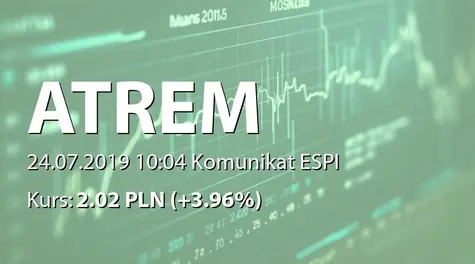 Atrem S.A.: Rezygnacja Członka RN (2019-07-24)