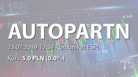 Auto Partner S.A.: Dopuszczenie i wprowadzenie do obrotu giełdowego akcji zwykłych  na okaziciela serii I i J (2019-07-23)