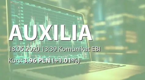 AUXILIA S.A.: Terminowy wykup i umorzenie obligacji serii B (2020-06-18)