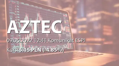 AZTEC International S.A.: Rozpoczęcie negocjacji kontraktu z Ferrometal Oy (2022-06-09)