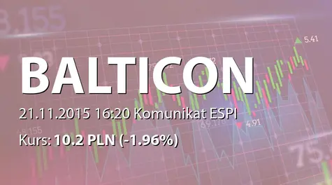 Balticon S.A.: Nabycie akcji przez Boyout Company sp. z o.o. (2015-11-21)