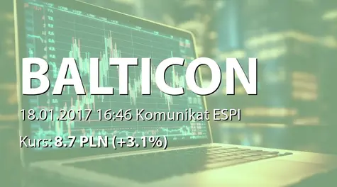 Balticon S.A.: Nabycie akcji przez podmiot powiązany (2017-01-18)