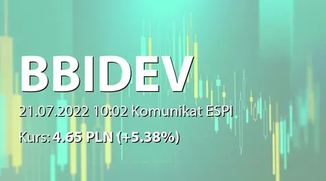 BBI Development S.A.: Nieostateczna decyzja KNF dot. nałożenia kary pieniężnej (2022-07-21)