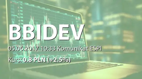 BBI Development S.A.: Zakup akcji własnych (2017-06-05)