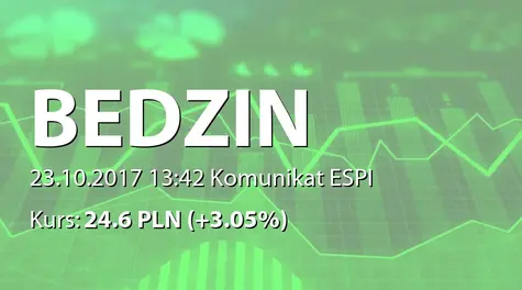 EC BĘDZIN S.A.: Nabycie akcji przez podmiot powiązany (2017-10-23)