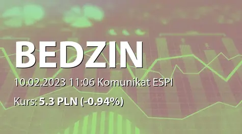 EC BĘDZIN S.A.: Planowane przekazanie pakietu akcji Spółki przez Skarb Państwa jako aportu (2023-02-10)