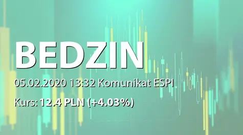 EC BĘDZIN S.A.: Rejestracja zmian w składzie Zarządu w KRS (2020-02-05)