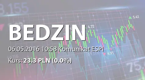 EC BĘDZIN S.A.: Umowa Energetycznego Towarzystwa Finansowo-Leasingowego Energo-Utech SA z Elbudprojekt sp. z o.o. - 9,3 mln PLN (2016-05-06)