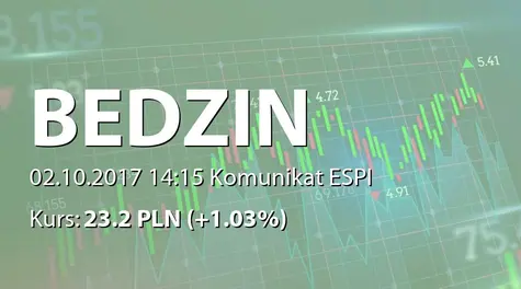 EC BĘDZIN S.A.: Umowa spółki zależnej z Polską Grupą Górniczą sp. z o.o. (2017-10-02)