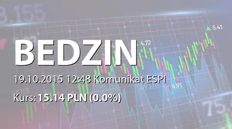 EC BĘDZIN S.A.: Umowy kredytowa TF-L Energo-Utech SA z BOŚ SA (2015-10-19)