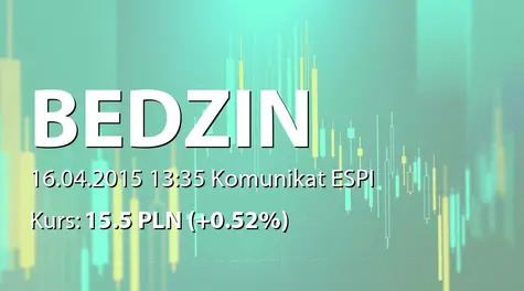 EC BĘDZIN S.A.: Wybór audytora - KPMG Audyt sp. z o.o. SK (2015-04-16)