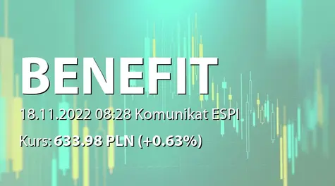 Benefit Systems S.A.: Zbycie akcji przez Benefit Invest Ltd. i Fundację Drzewo i Jutro (2022-11-18)