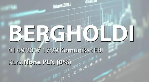 Berg Holding S.A. w restrukturyzacji: Emisja obligacji serii C1 (2017-09-01)