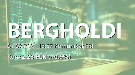 Berg Holding S.A. w restrukturyzacji: ZWZ - podjęte uchwały: zysk na pokrycie strat z lat ubiegłych, zmiany w RN (2021-07-01)