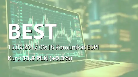 Best S.A.: Nabycie przez spółkę zależną portfela wierzytelności we Włoszech (2017-09-15)