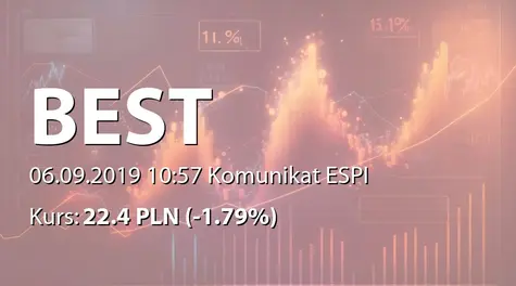 Best S.A.: Zmiana terminu przekazania SA-PSr 2019 (2019-09-06)