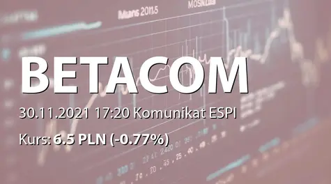 Betacom S.A.: SA-P 2021/2022 (2021-11-30)