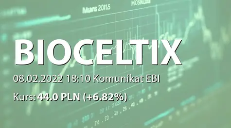 Bioceltix S.A.: NWZ - projekty uchwał: zmiany w statucie, emisja akcji serii I, zmiany w RN (2022-02-08)