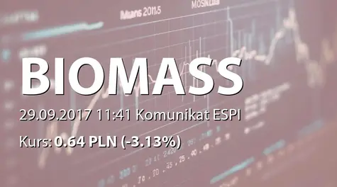 Biomass Energy Project S.A.: Rejestracja papierów wartościowych w KDPW (2017-09-29)